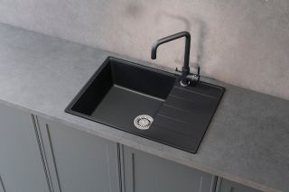 Кухонная мойка Ulgran Quartz Prima 700-06 трюфель